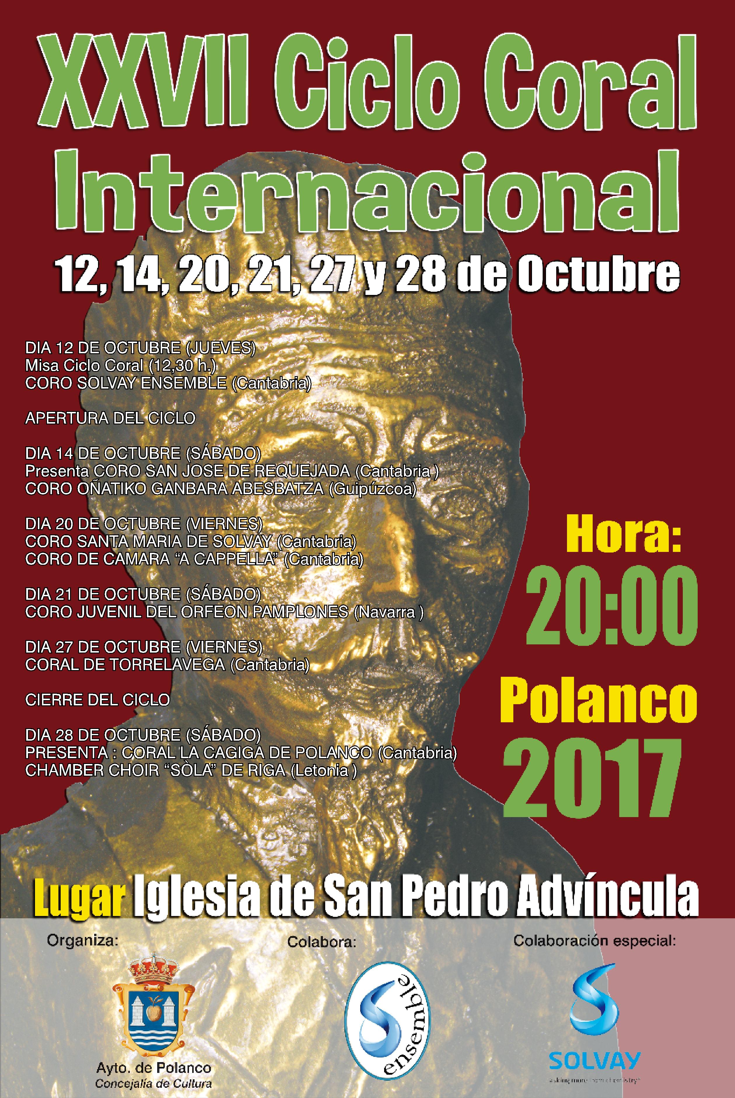 Programa XXVII Ciclo Coral Internacional