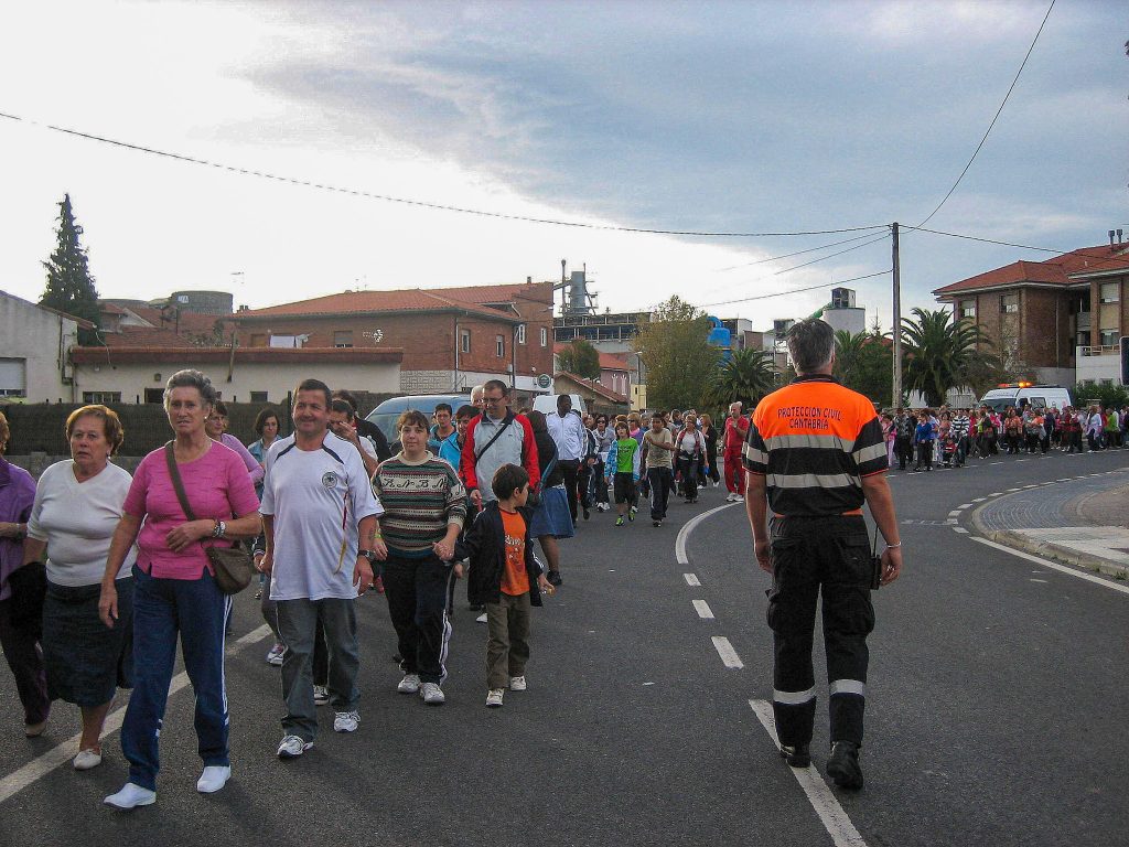 Participantes en la última edición de la marcha pedestre con motivo del Día Mundial de la Diabetes