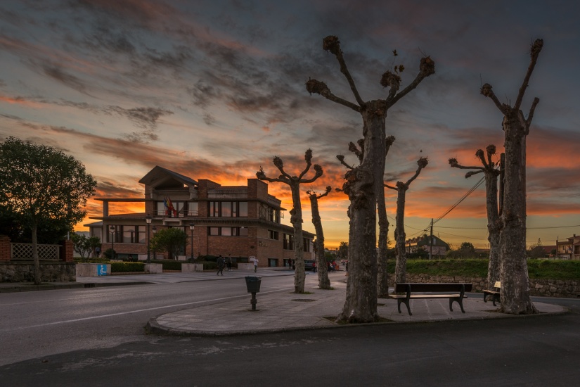 Ayuntamiento atardecer