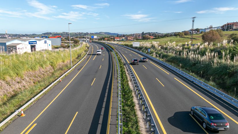 Autovía A67 a su paso por Polanco