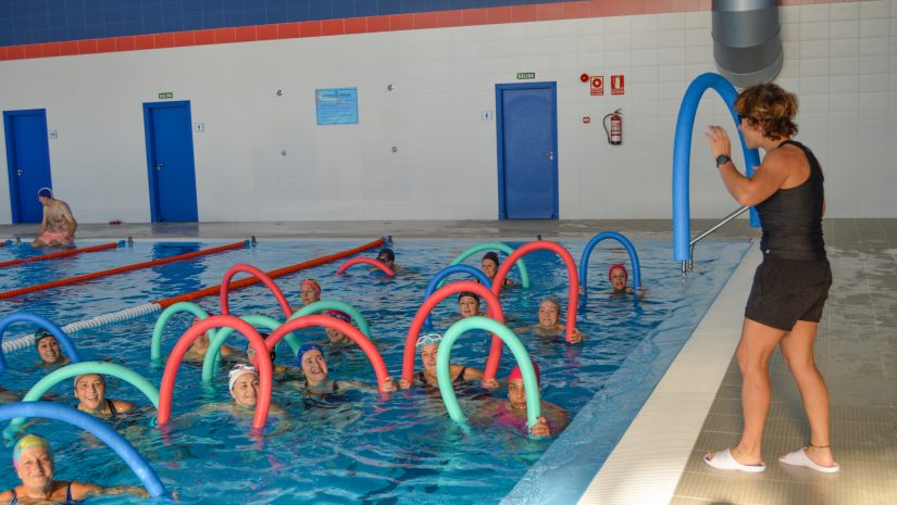 Vecinos de Polanco practicando actividad deportiva