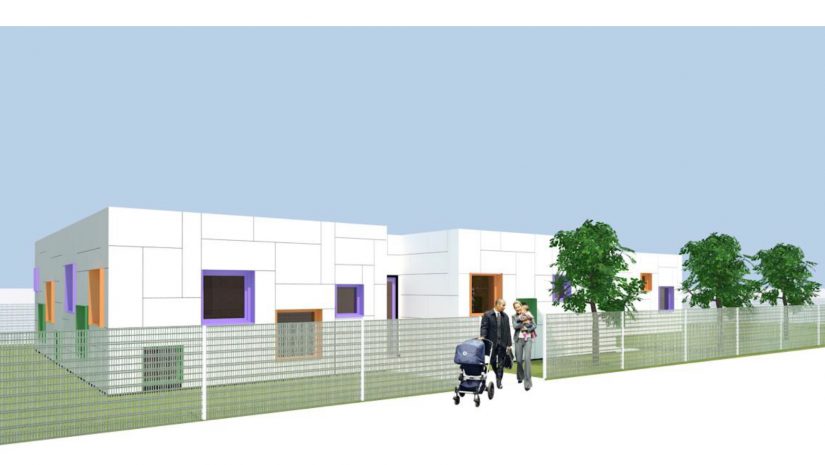 Representación gráfica de futuro edificio que albergará el centro de educación infantil de 0 a 2 años