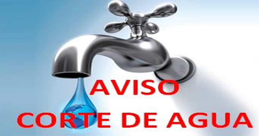 Aviso corte de agua