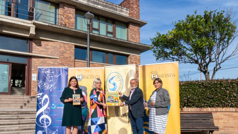 Alcaldesa y autoridades durante la presentación de la XXIX edición del Ciclo Coral Internacional de Polanco