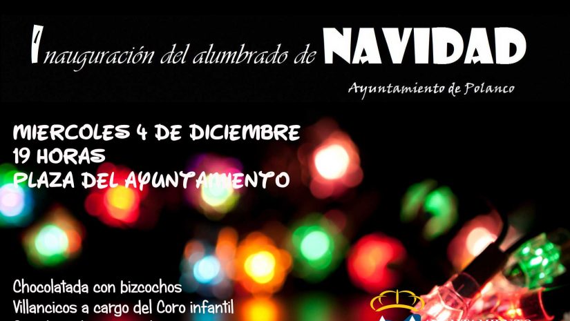 Cartel Inauguración alumbrado de Navidad 2024
