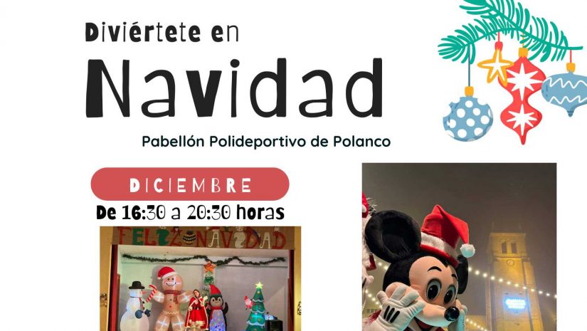 Cartel Diviértete en Navidad