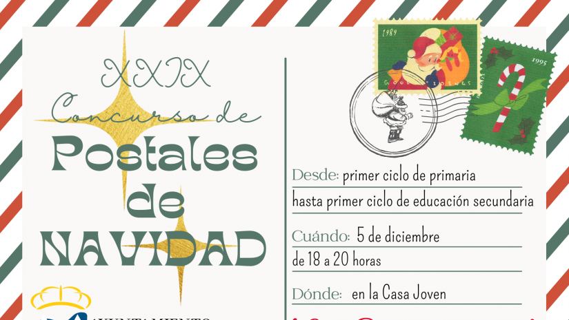 Cartel concurso de postales de Navidad 2024