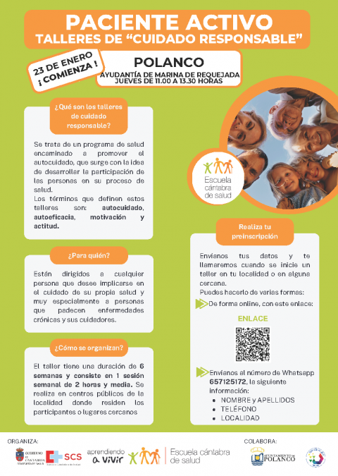 Cartel Talleres de cuidado responsable