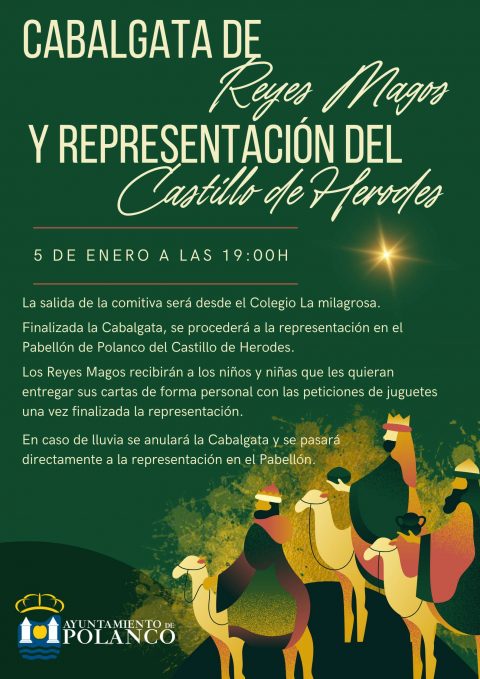 Cartel Cabalgata y Castillo Herodes