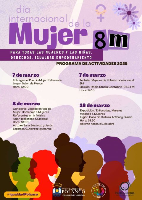 Programa de actividades a desarrollar por el Día internacional de la mujer