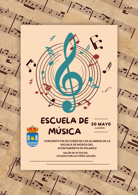 Cartel concierto Escuela de Música