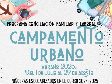 Cartel campamento urbano 2025
