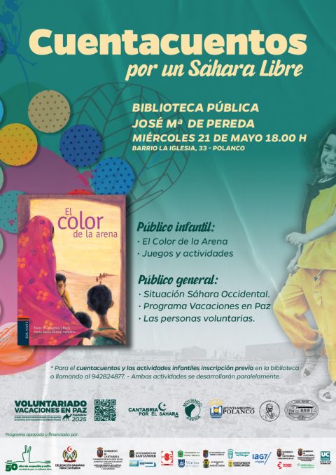 Cartel cuentacuentos Sahara Libre