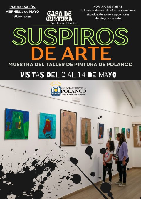 Cartel exposición talleres pintura