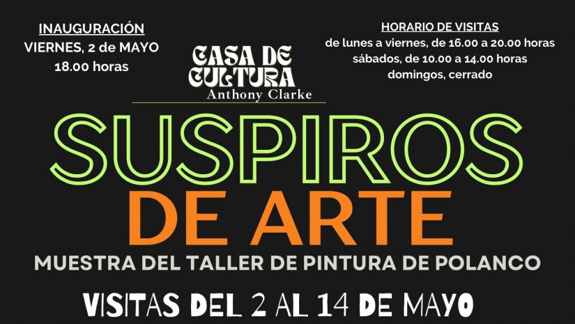 Cartel exposición talleres pintura