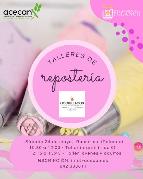 Cartel Taller de repostería para celiacos