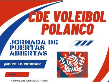Cartel Jornada de puertas abierta CDE Voleibol