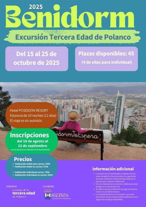 Viaje a Benidorm tercera edad