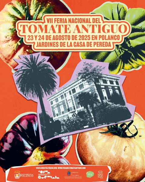 Cartel feria del tomate antiguo 2025