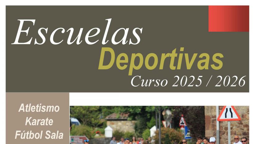 Cartel Escuelas Deportivas curso 2025 / 2026