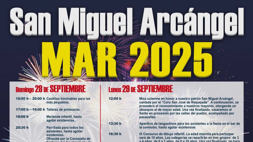 Programa de Fiestas de San Miguel Arcángel en Mar