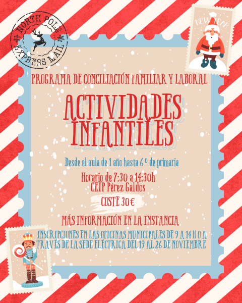 Cartel Programa de conciliación familiar Navidad 2025