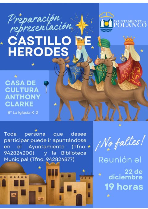 Preparación representación Castillo de Herodes