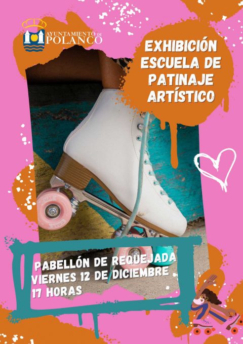 Cartel Exhibición de patinaje artístico