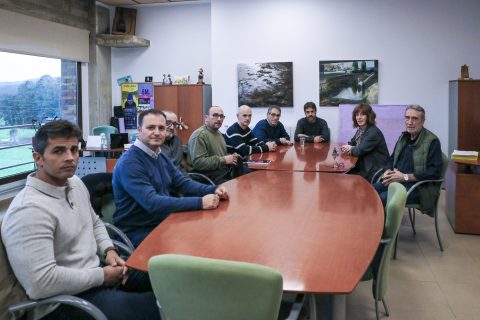 Reunión de la alcaldesa de Polanco con el comité de empresa de Solvay en Barreda