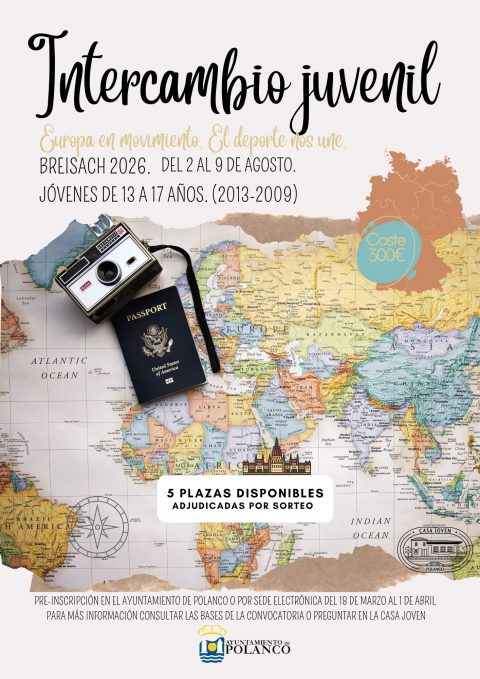 Cartel intercambio juvenil 2026