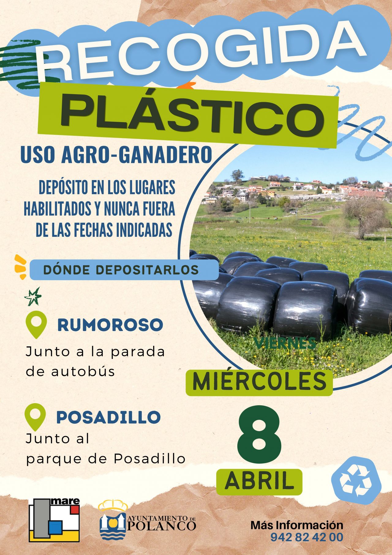 Recogida plásticos agroganaderos 8 de abril 2026