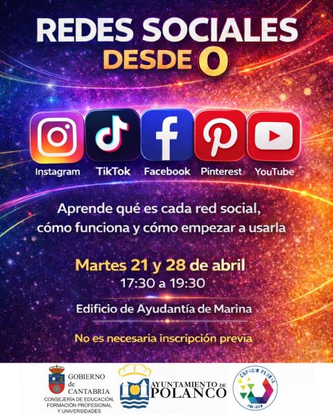 Cartel redes sociales desde cero