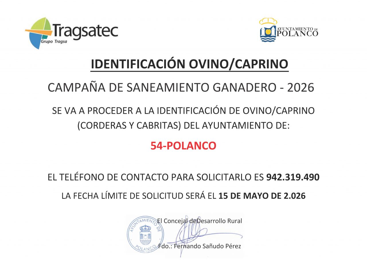 Campaña de saneamiento ganadero 2026 (ovino y caprino)