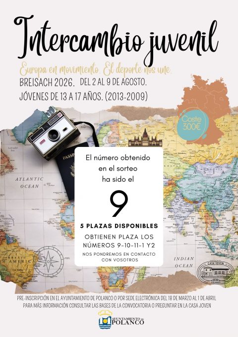 Resultado del sorteo intercambio juvenil