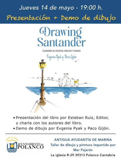 Cartel presentación Drawing Santander
