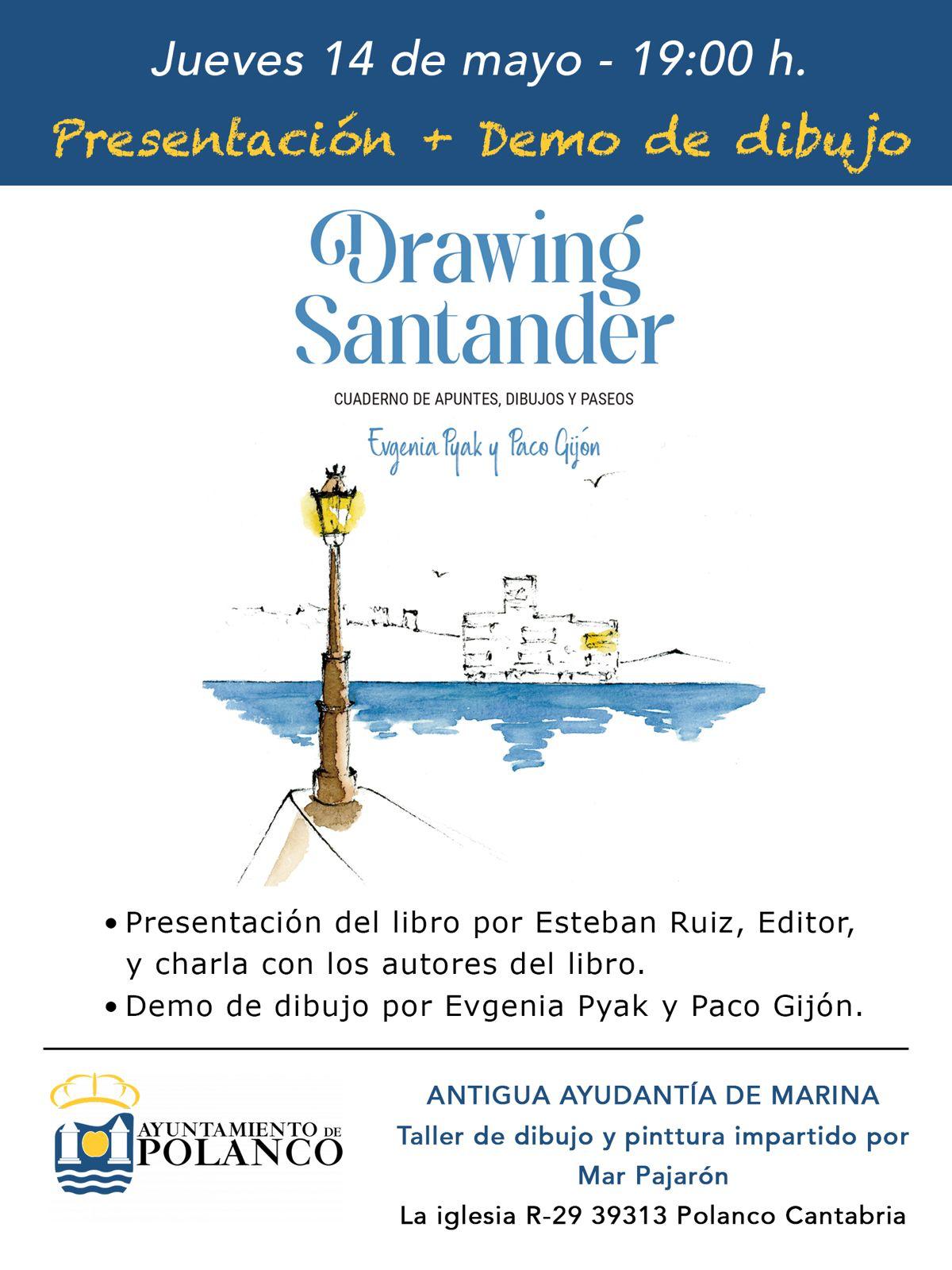 Cartel presentación Drawing Santander