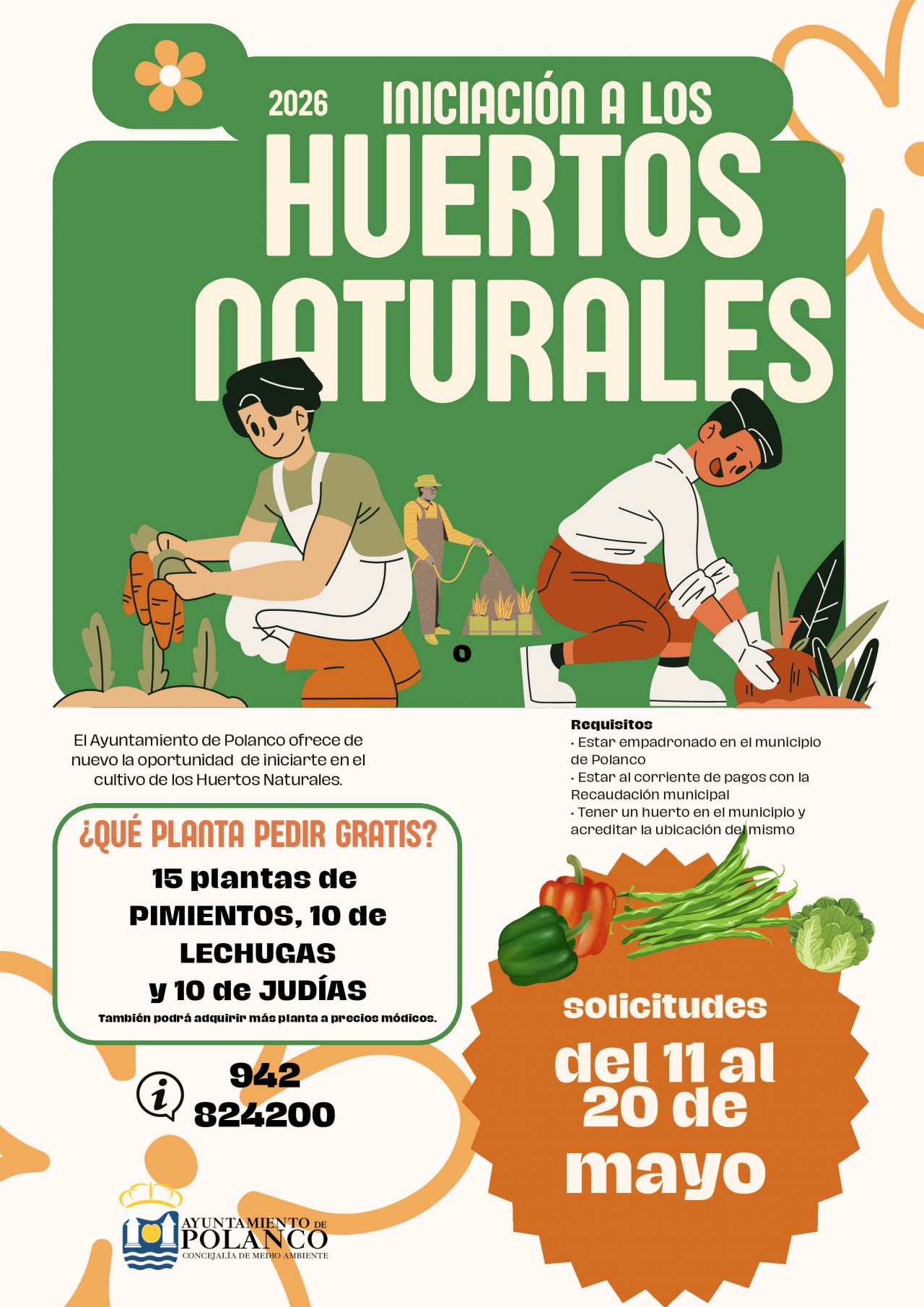 Cartel solicitud de planta mayo 2026