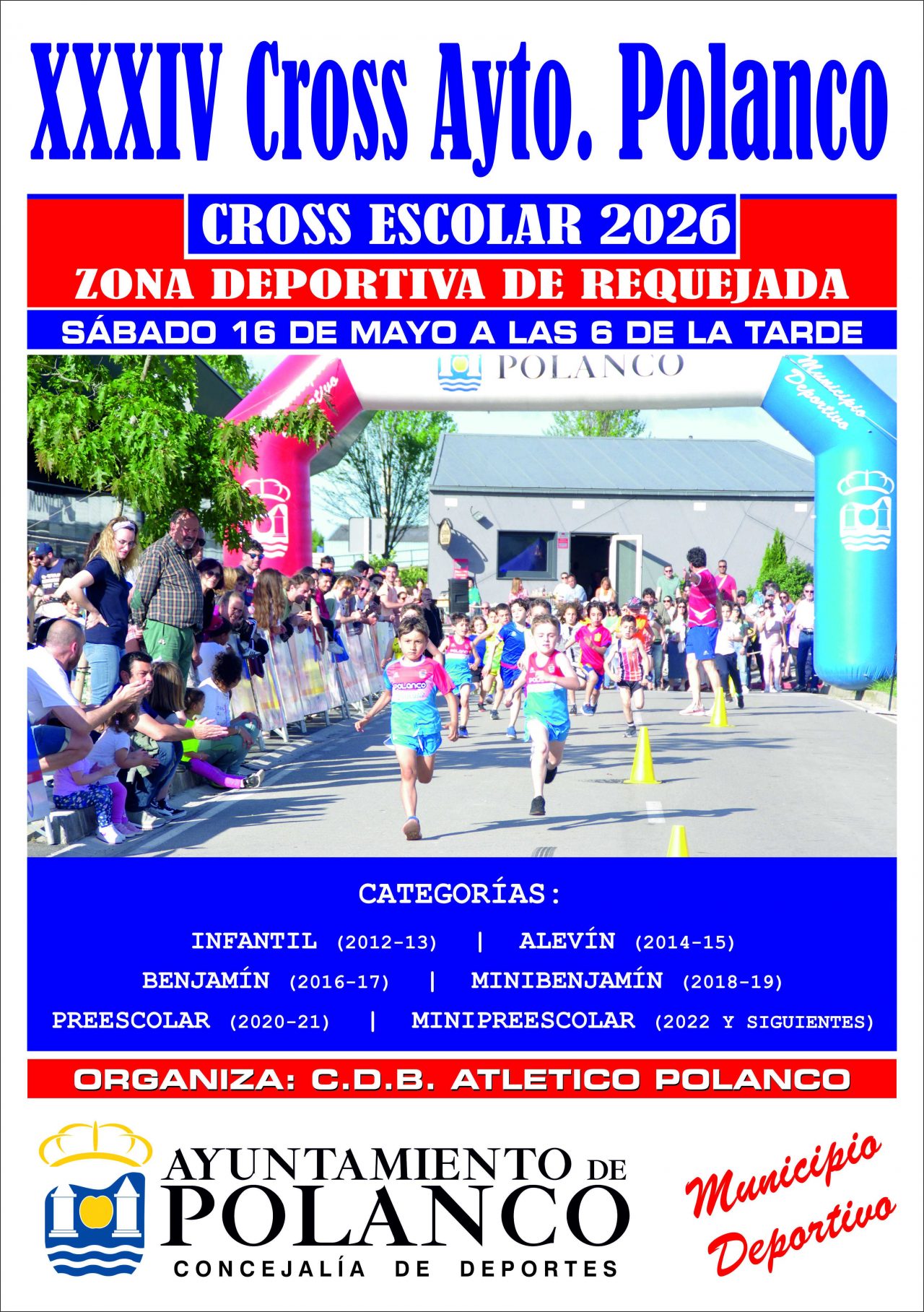 XXXIV Cross Escolar cartel anunciador