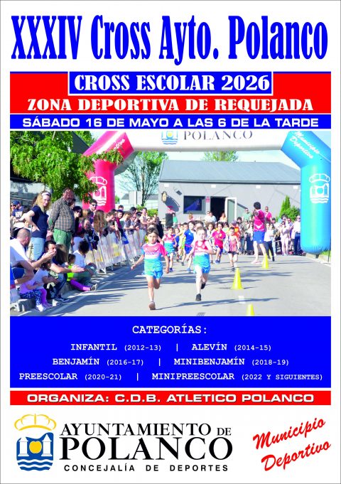 XXXIV Cross Escolar cartel anunciador