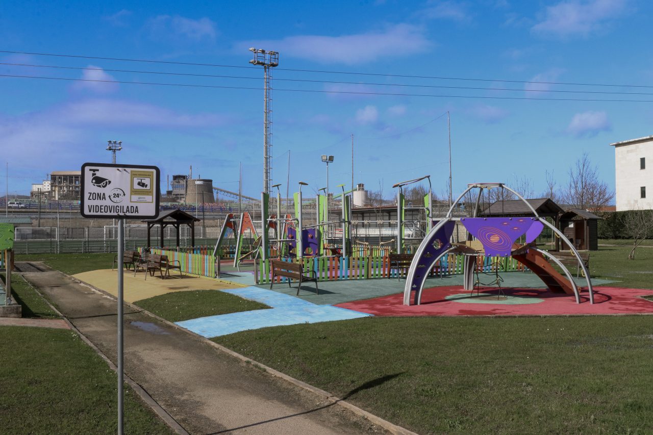 Zona del parque de Rinconeda que será objeto de la cubrición