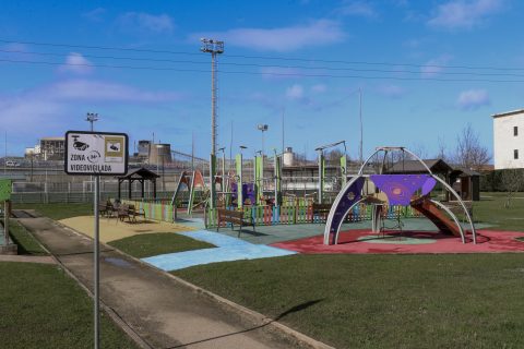 Zona del parque de Rinconeda que será objeto de la cubrición