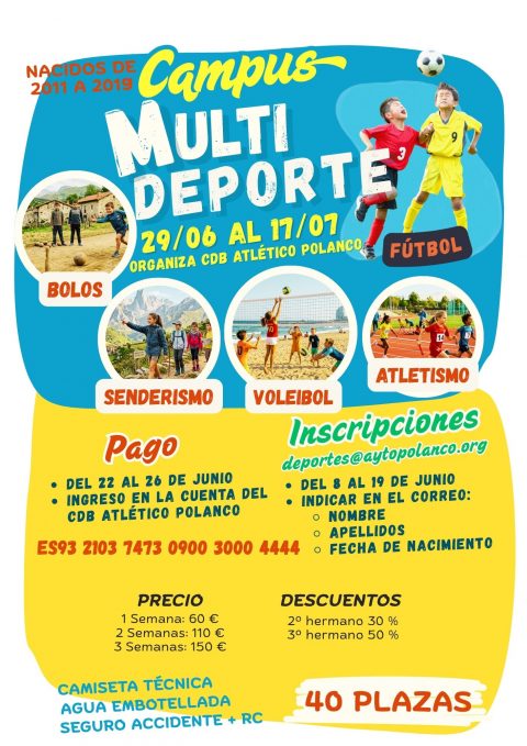 Cartel Campus Multideporte 2026
