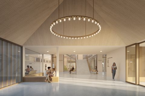 Infografía de cómo quedará el nuevo centro de salud de Polanco que el Gobierno de Cantabria acaba de adjudicar