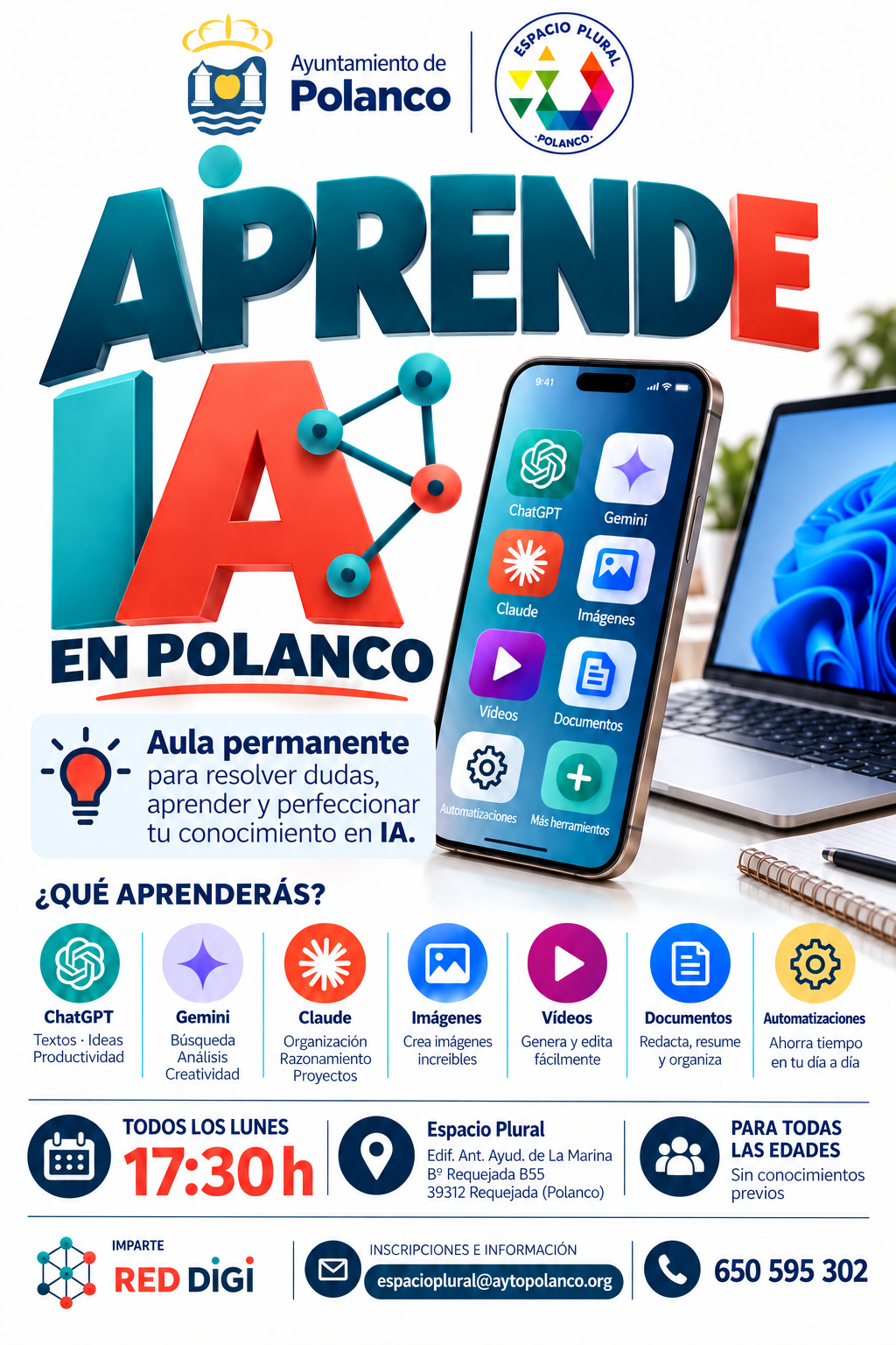 Cartel anunciador de la actividad