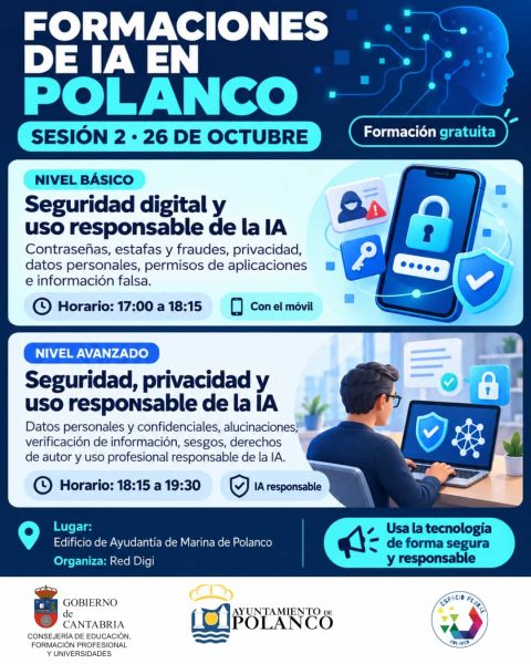 Cartel sesión 2 formación de IA