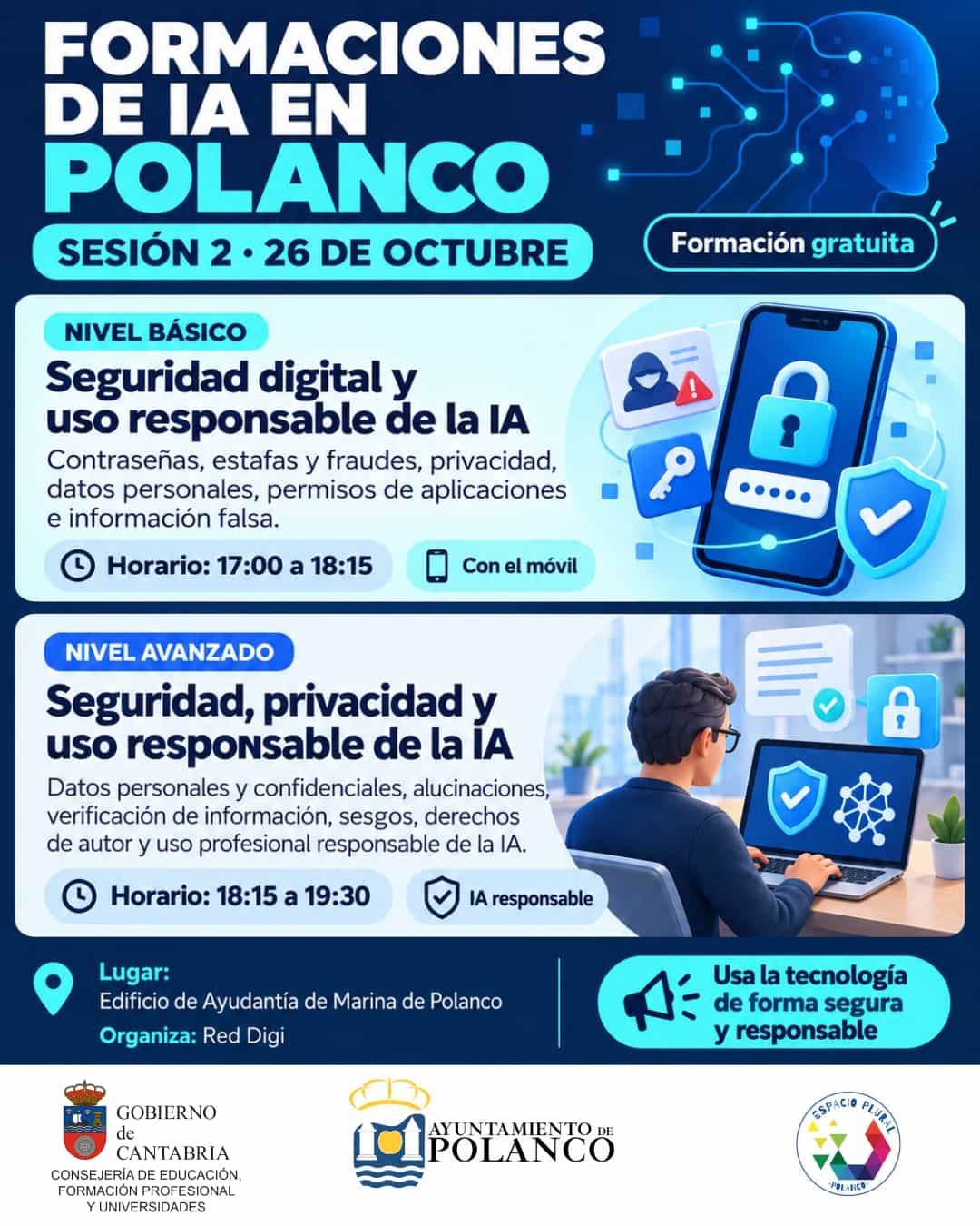 Cartel sesión 2 formación de IA